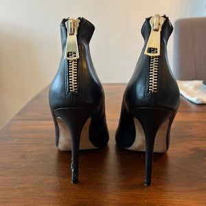 High back Zipper Heels